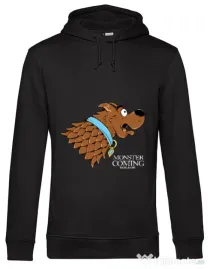 Hoodie barbat cu gluga Monster is coming Negru