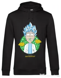 Hoodie barbat cu gluga I'm just saiyantist Negru