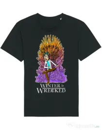 Tricou STANLEY STELLA barbat Winter is wrecked Negru