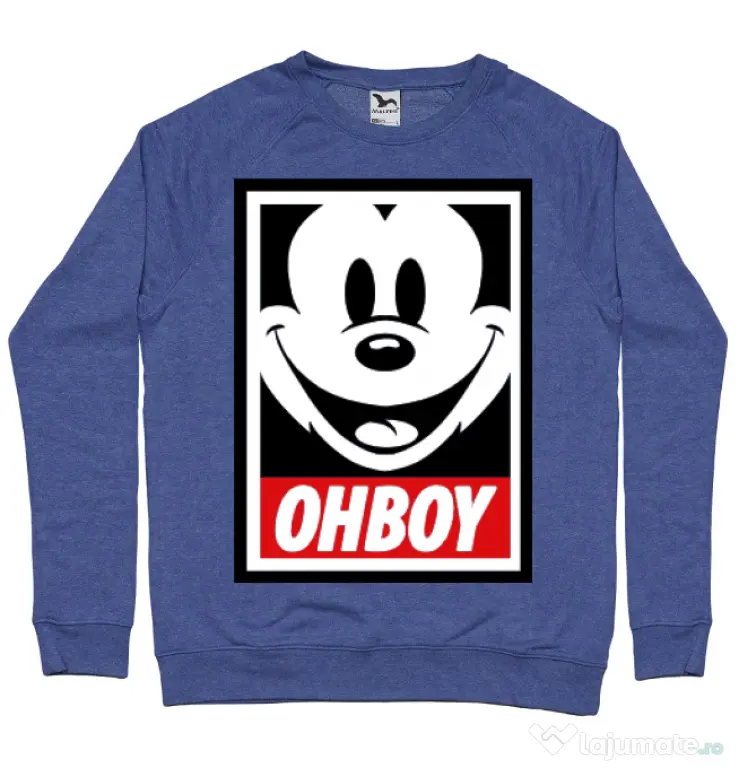 Bluza ADLER barbat Oh boy Albastru melanj