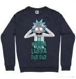 Bluza ADLER barbat Wubba Lubba Dub Dub Denim inchis