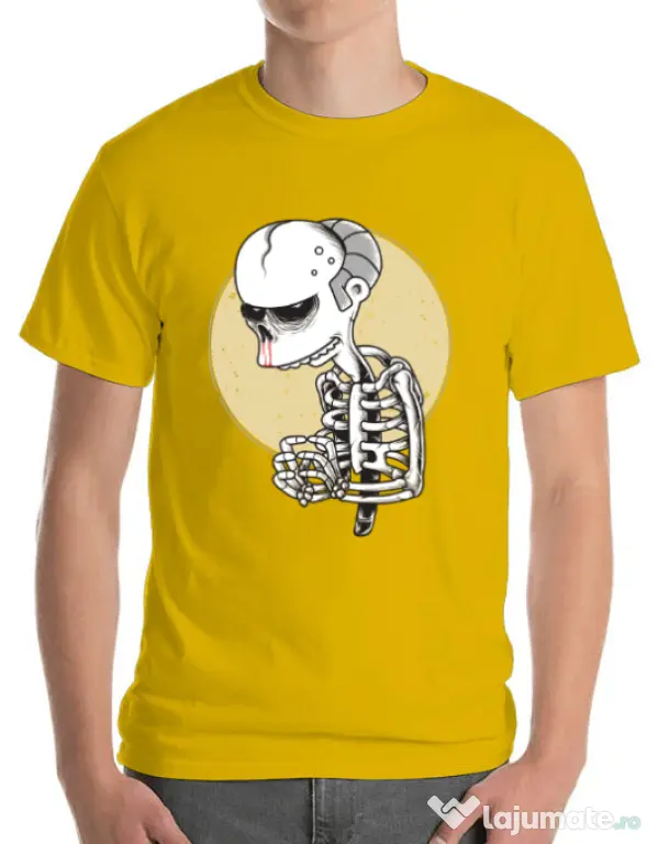 Tricou ADLER barbat Death of Grandfather Galben