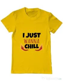 Tricou ADLER barbat I just wanna chill Galben
