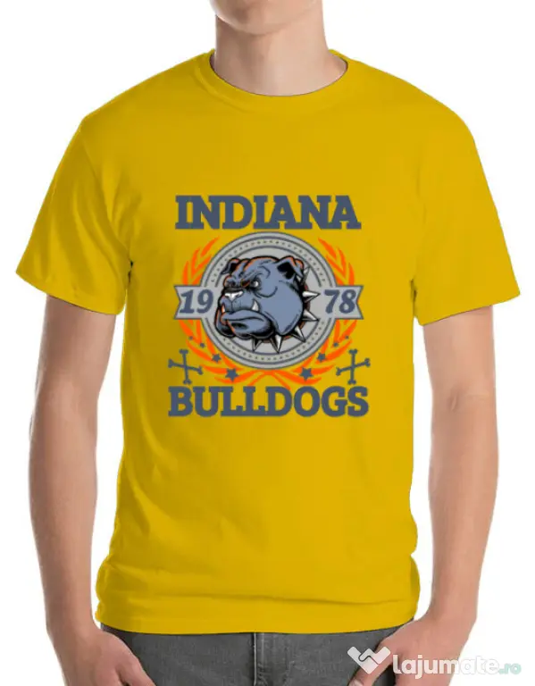 Tricou ADLER barbat Indiana Bulldogs Galben