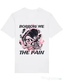 Tricou STANLEY STELLA barbat Borrow me the pain Alb