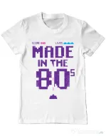 Tricou ADLER barbat Made in the 80s Alb