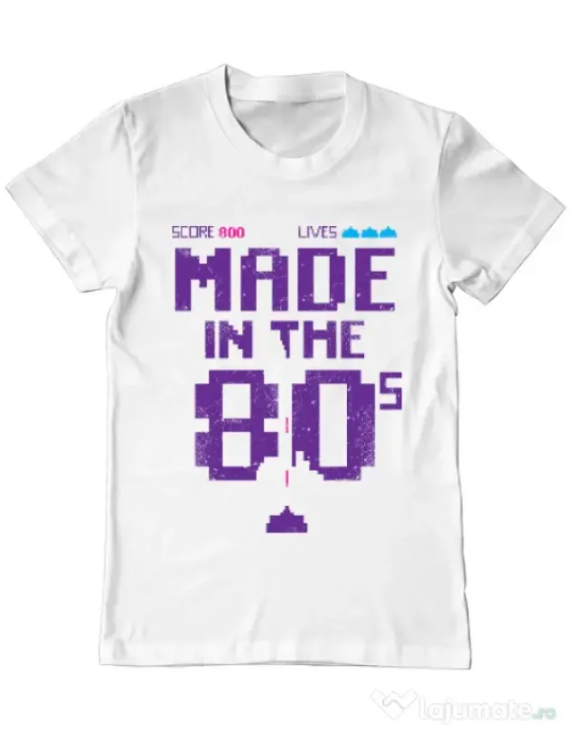 Tricou ADLER barbat Made in the 80s Alb