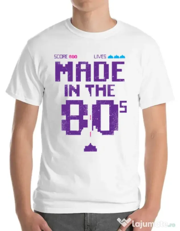 Tricou ADLER barbat Made in the 80s Alb