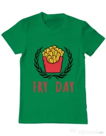 Tricou ADLER barbat Fry Day Verde mediu