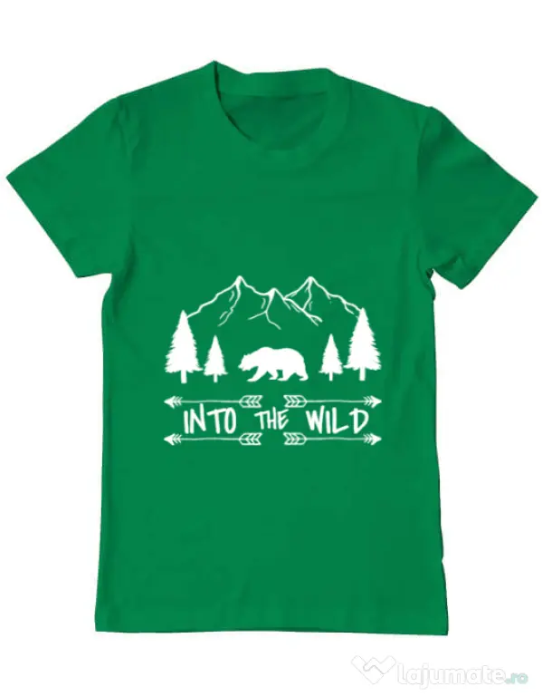 Tricou ADLER barbat Into the wild Verde mediu
