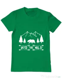 Tricou ADLER barbat Into the wild Verde mediu
