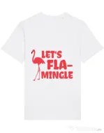 Tricou STANLEY STELLA barbat Let’s flamingle Alb