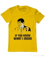 Tricou ADLER barbat If you know what i mean Galben