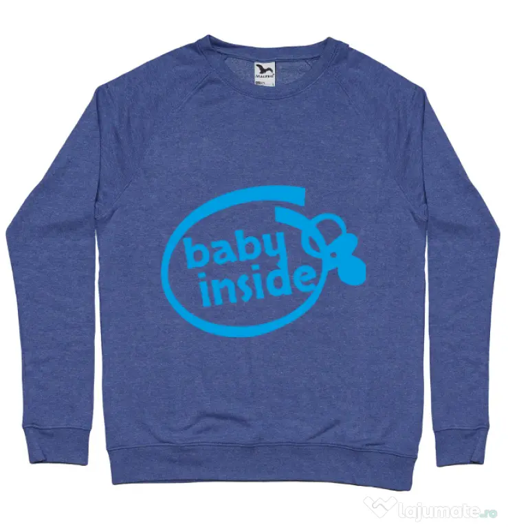 Bluza ADLER barbat Baby inside Albastru melanj