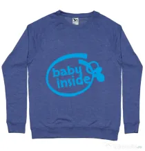 Bluza ADLER barbat Baby inside Albastru melanj