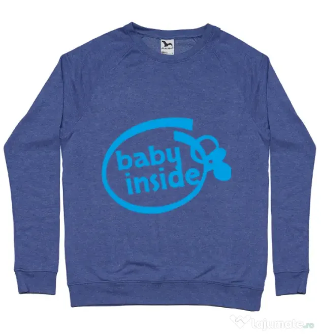Bluza ADLER barbat Baby inside Albastru melanj
