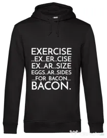 Hoodie barbat cu gluga Exercise Negru