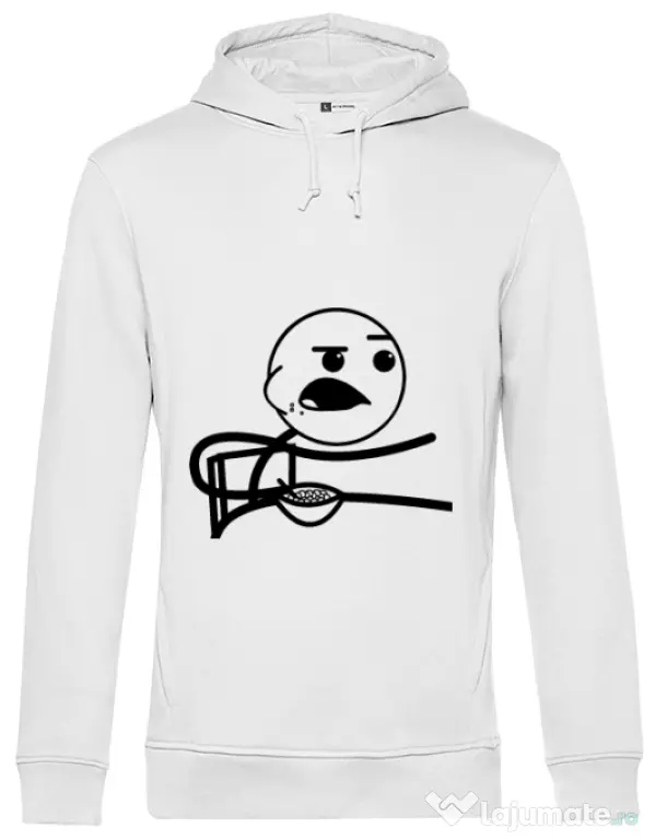 Hoodie barbat cu gluga Cereal Guy Alb