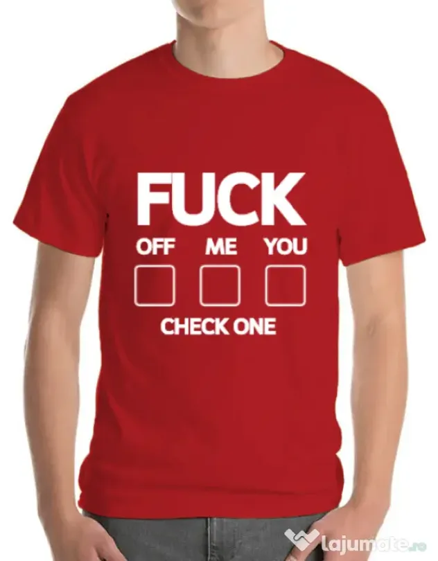 Tricou ADLER barbat Check one Rosu