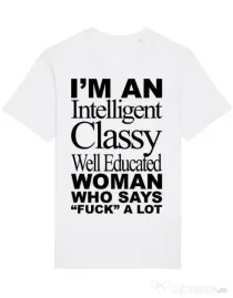 Tricou STANLEY STELLA barbat Classy Woman Alb