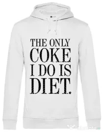Hoodie barbat cu gluga Diet coke Alb