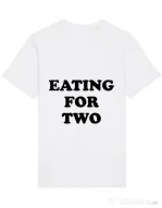 Tricou STANLEY STELLA barbat Eating for two Alb