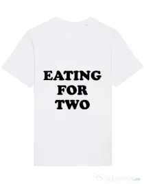 Tricou STANLEY STELLA barbat Eating for two Alb
