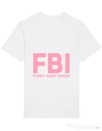 Tricou STANLEY STELLA barbat Funky baby inside Alb