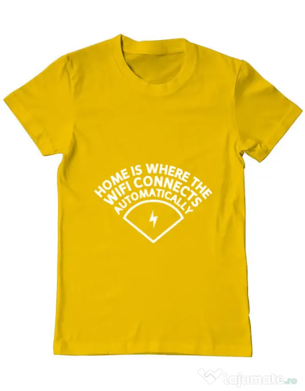 Tricou ADLER barbat Home wifi Galben