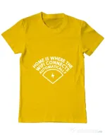 Tricou ADLER barbat Home wifi Galben