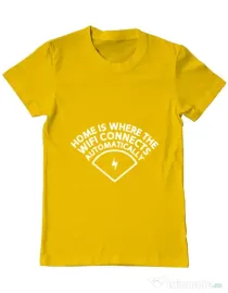 Tricou ADLER barbat Home wifi Galben