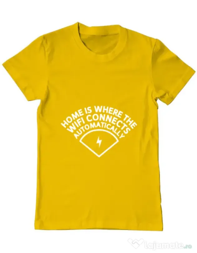 Tricou ADLER barbat Home wifi Galben