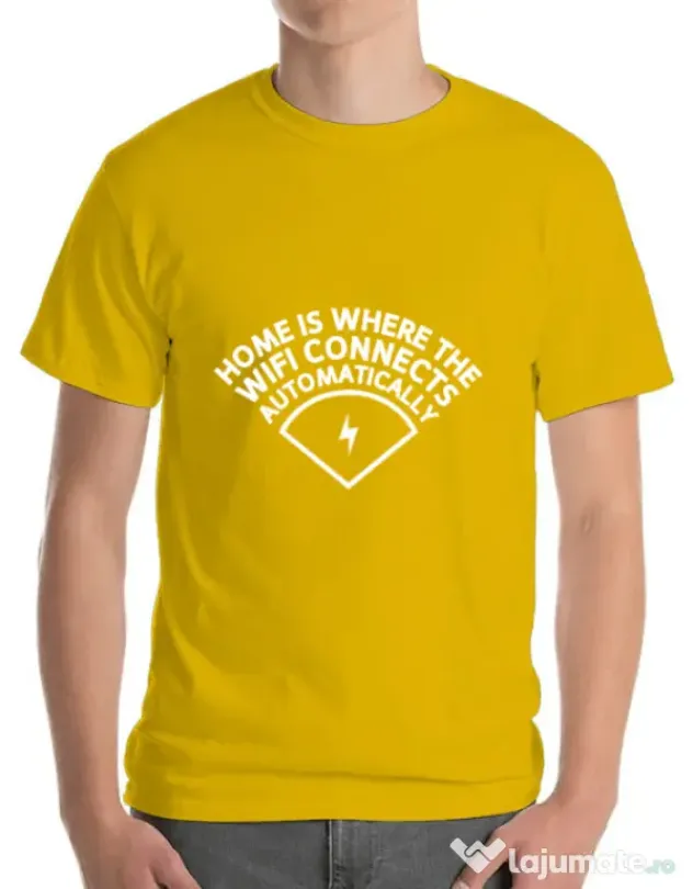 Tricou ADLER barbat Home wifi Galben
