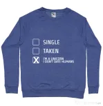 Bluza ADLER barbat I'm a unicorn Albastru melanj