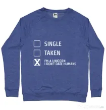 Bluza ADLER barbat I'm a unicorn Albastru melanj