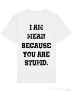 Tricou STANLEY STELLA barbat I am mean Alb