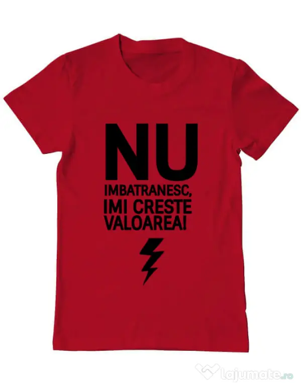 Tricou ADLER barbat Nu imbatranesc Rosu