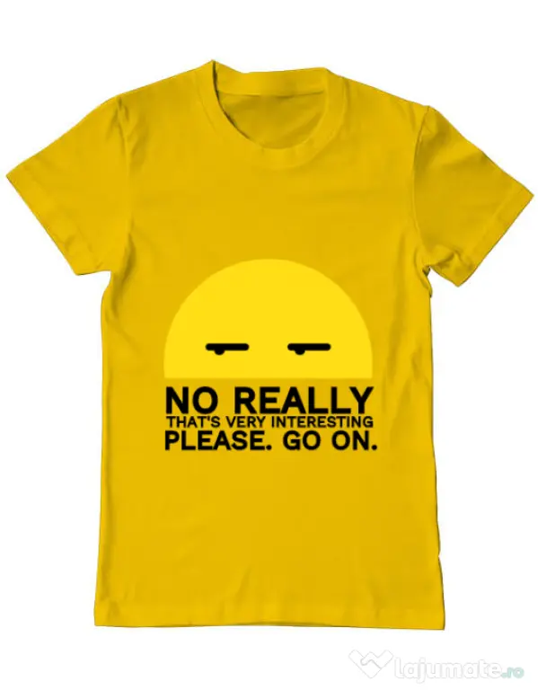 Tricou ADLER barbat No really Galben