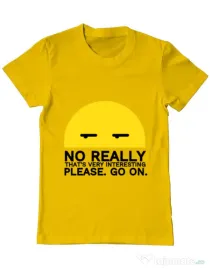 Tricou ADLER barbat No really Galben