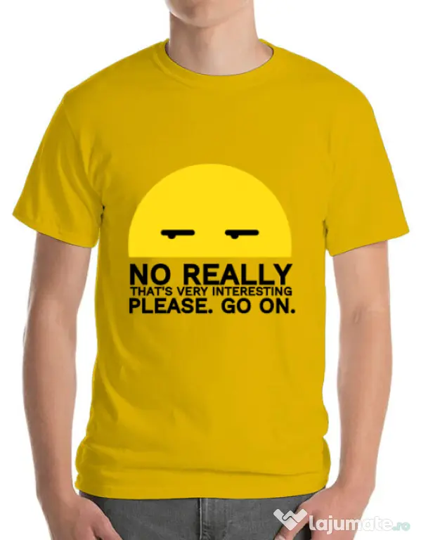 Tricou ADLER barbat No really Galben