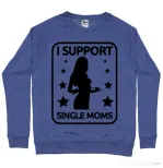 Bluza ADLER barbat I support single moms Albastru melanj