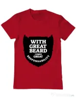 Tricou ADLER barbat The great beard Rosu