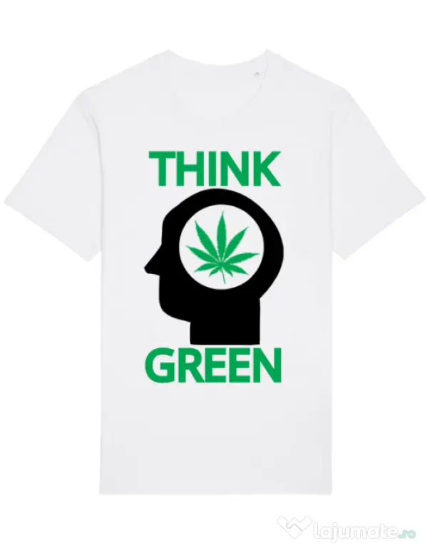 Tricou STANLEY STELLA barbat Think green Alb