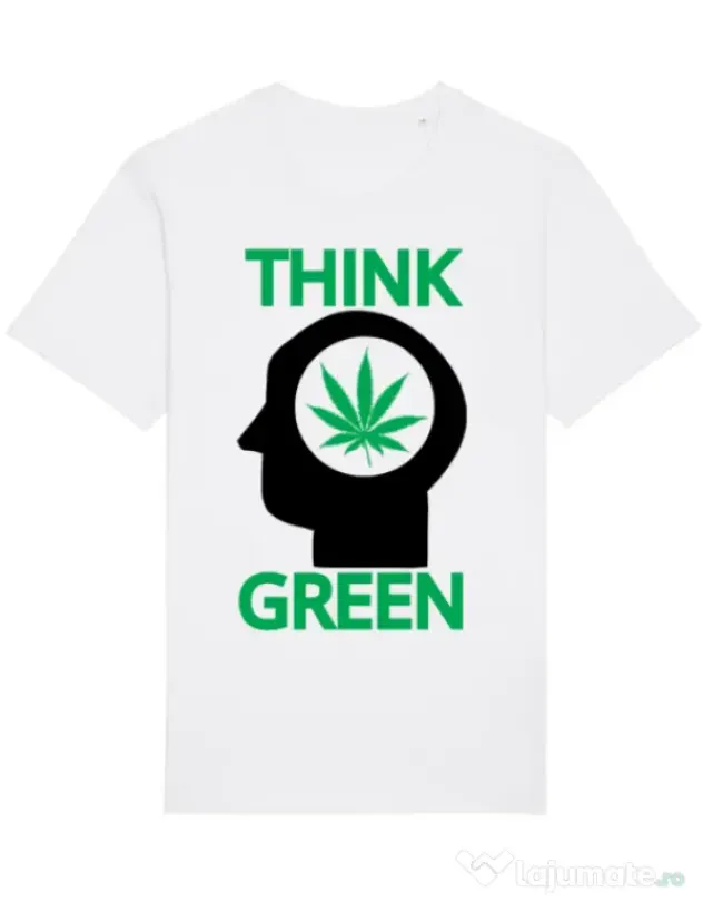 Tricou STANLEY STELLA barbat Think green Alb