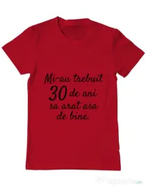 Tricou ADLER barbat 30 de ani Rosu