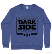 Bluza ADLER barbat Dark side with beer Albastru melanj