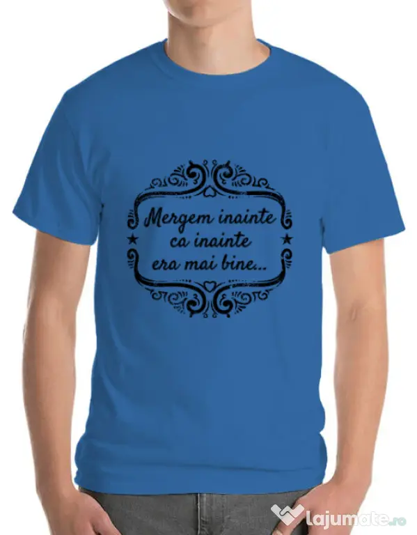 Tricou ADLER barbat Mergem inainte Albastru azuriu