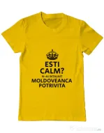 Tricou ADLER barbat Moldoveanca potrivita Galben