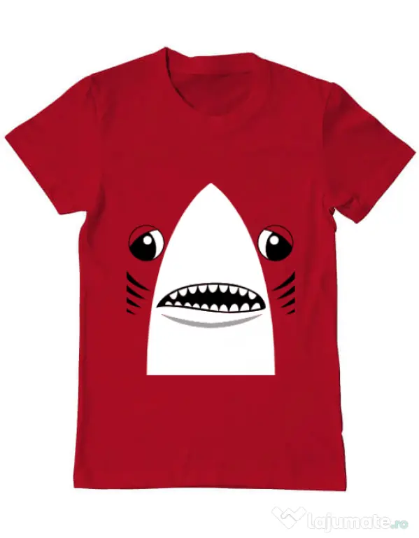 Tricou ADLER barbat Shark suit Rosu