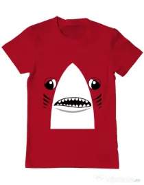 Tricou ADLER barbat Shark suit Rosu